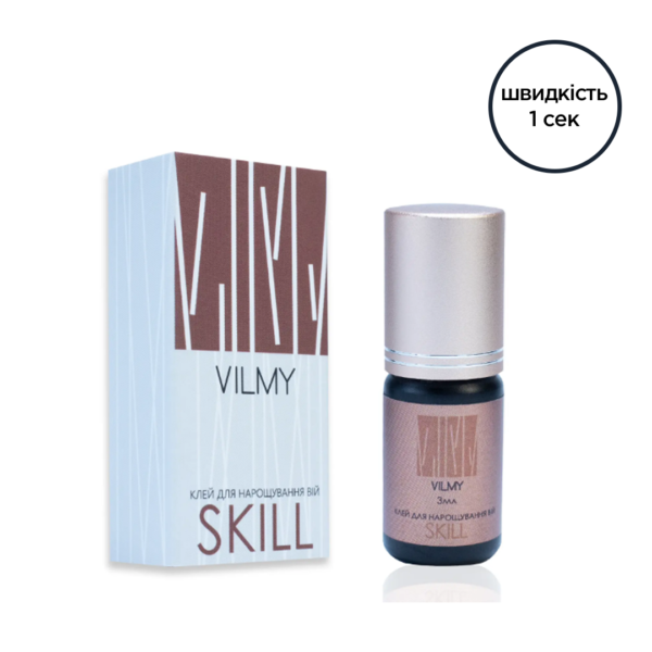 Насичено чорний клей VILMY "Skill", 3ml