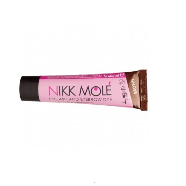 Фарба для брів і вій Nikk Mole, тон Коричневий , 15 g