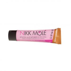 Фарба для брів і вій Nikk Mole, тон Світло-коричневий, 15 g