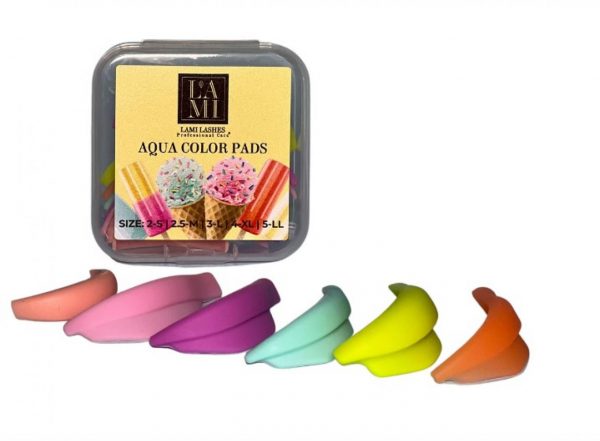 Набір валиків Lami Aqua color pads для ламінування вій, 5 пар