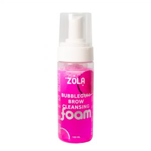 Очищаюча рожева піна для брів Bubblegum Brow Cleansing від ZOLA, 150 мл