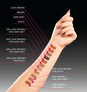 Коричнева фарба для брів та вій TATTOO TINT Brown від ZOLA