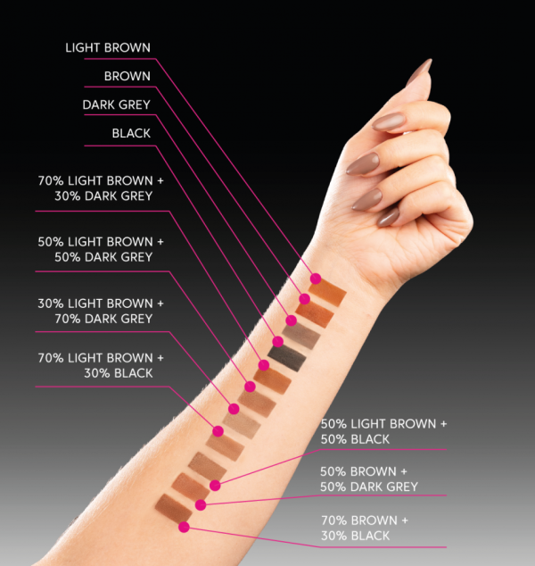 Світло-коричнева фарба для брів та вій TATTOO TINT Light Brown від ZOLA