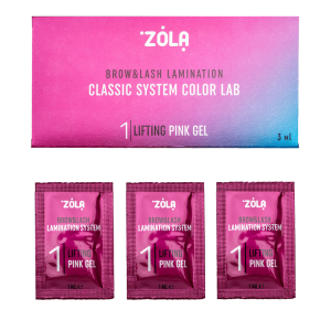 Гелевий набір ZOLA Color Lab у саше 01 Lifting Pink Gel (3х1мл)