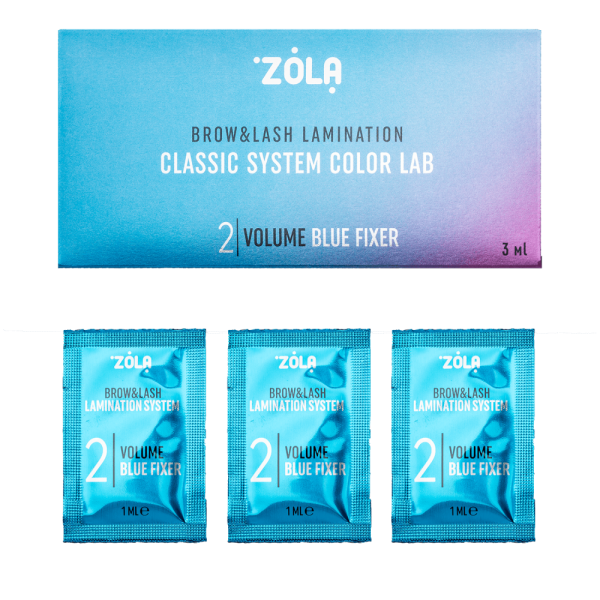 Гелевий набір ZOLA Color Lab у саше 02 Volume BlueFixer