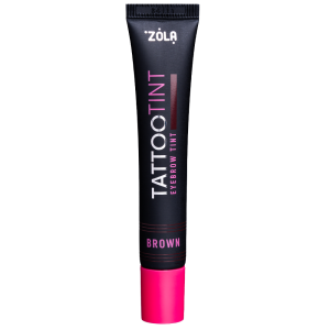 Коричнева фарба для брів та вій TATTOO TINT Brown від ZOLA